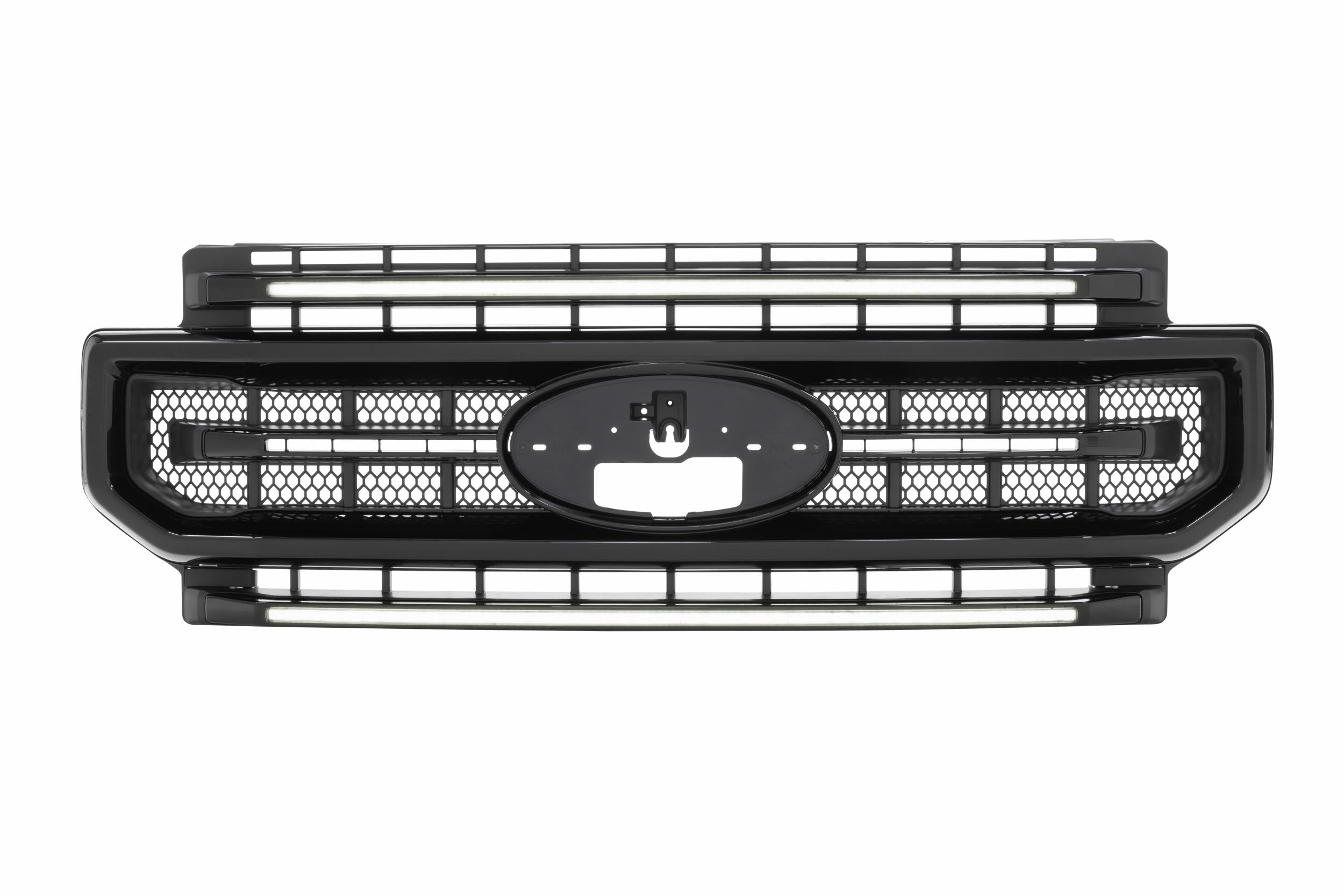 Morimoto XBG LED Grille: Ford Super Duty (20-22 / Black / White DRL)