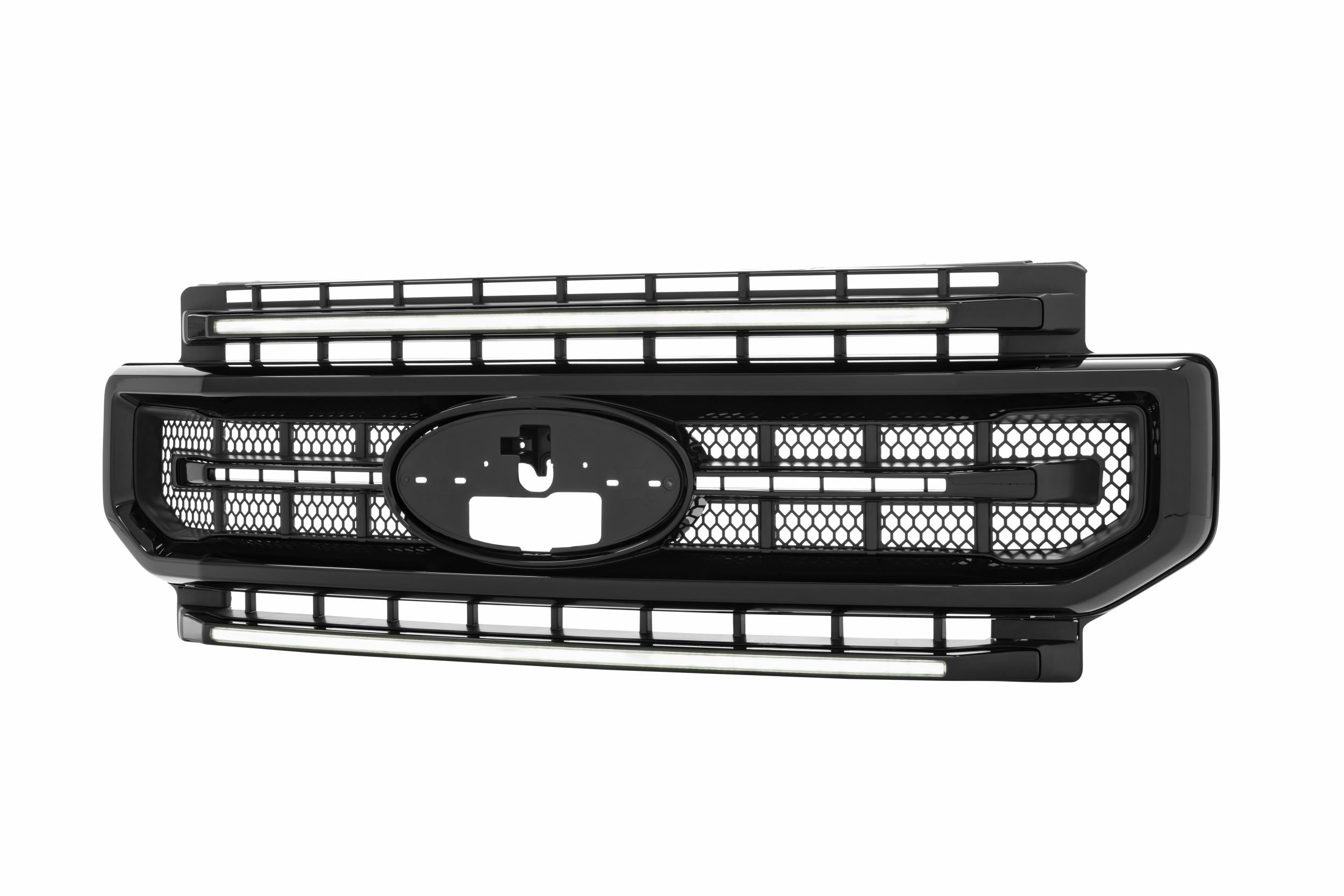 Morimoto XBG LED Grille: Ford Super Duty (20-22 / Black / White DRL)