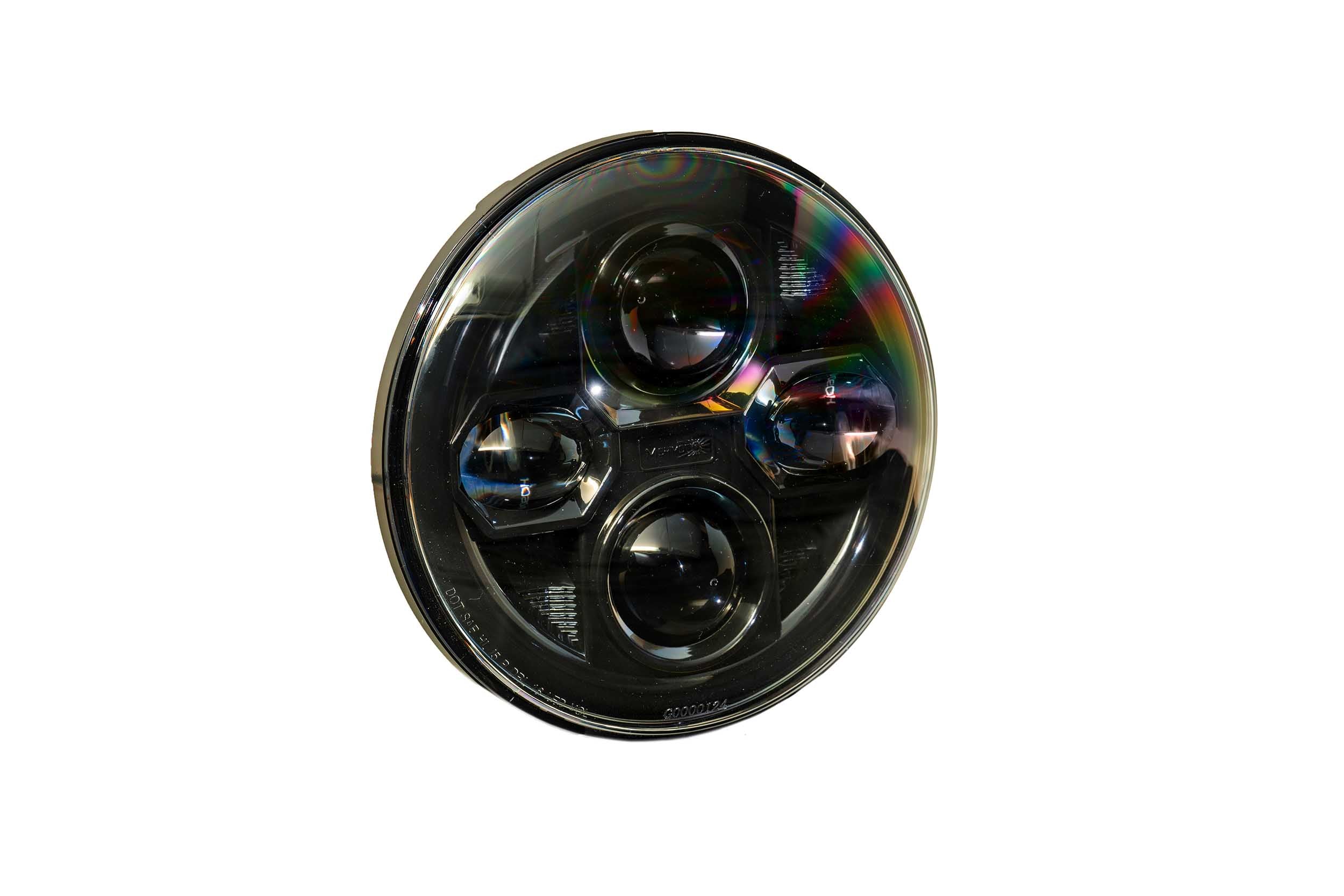 Morimoto Sealed Beam: Sealed7 2.0 (Black) (7in Round)