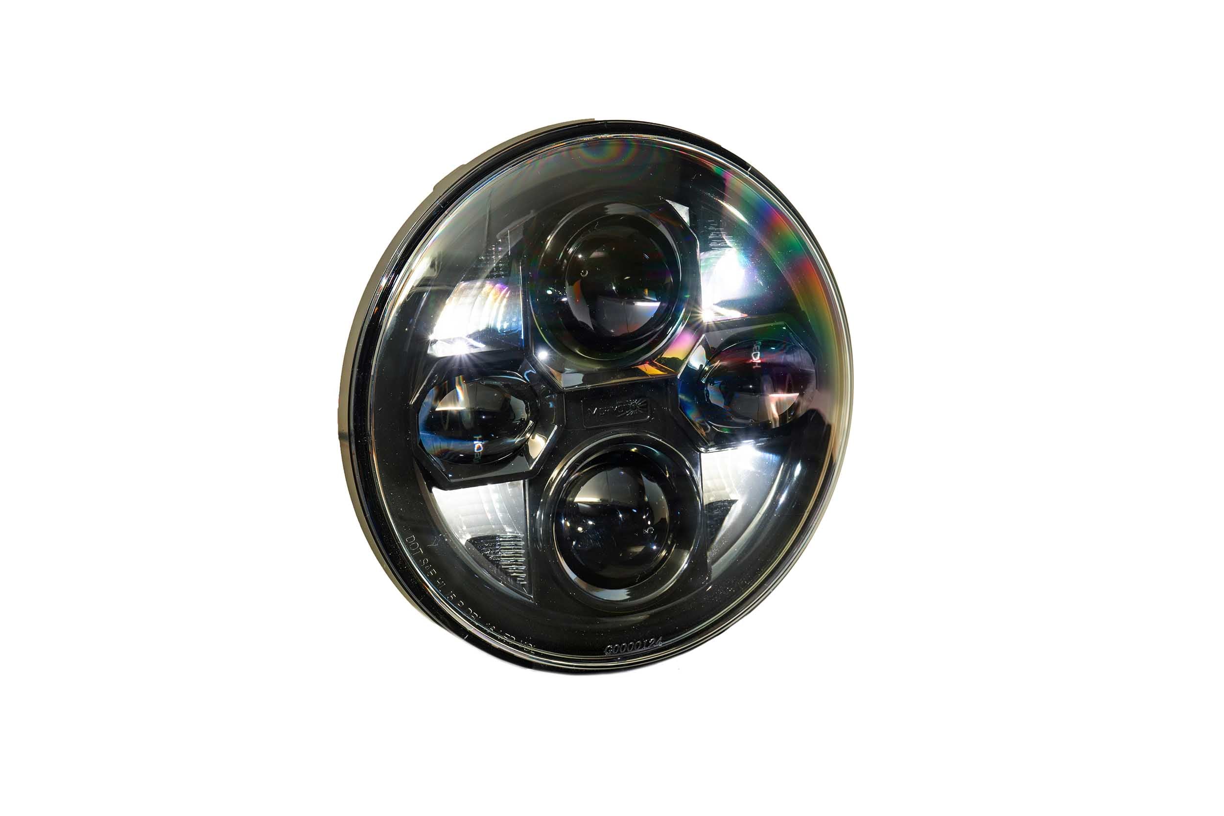 Morimoto Sealed Beam: Sealed7 2.0 (Black) (7in Round)