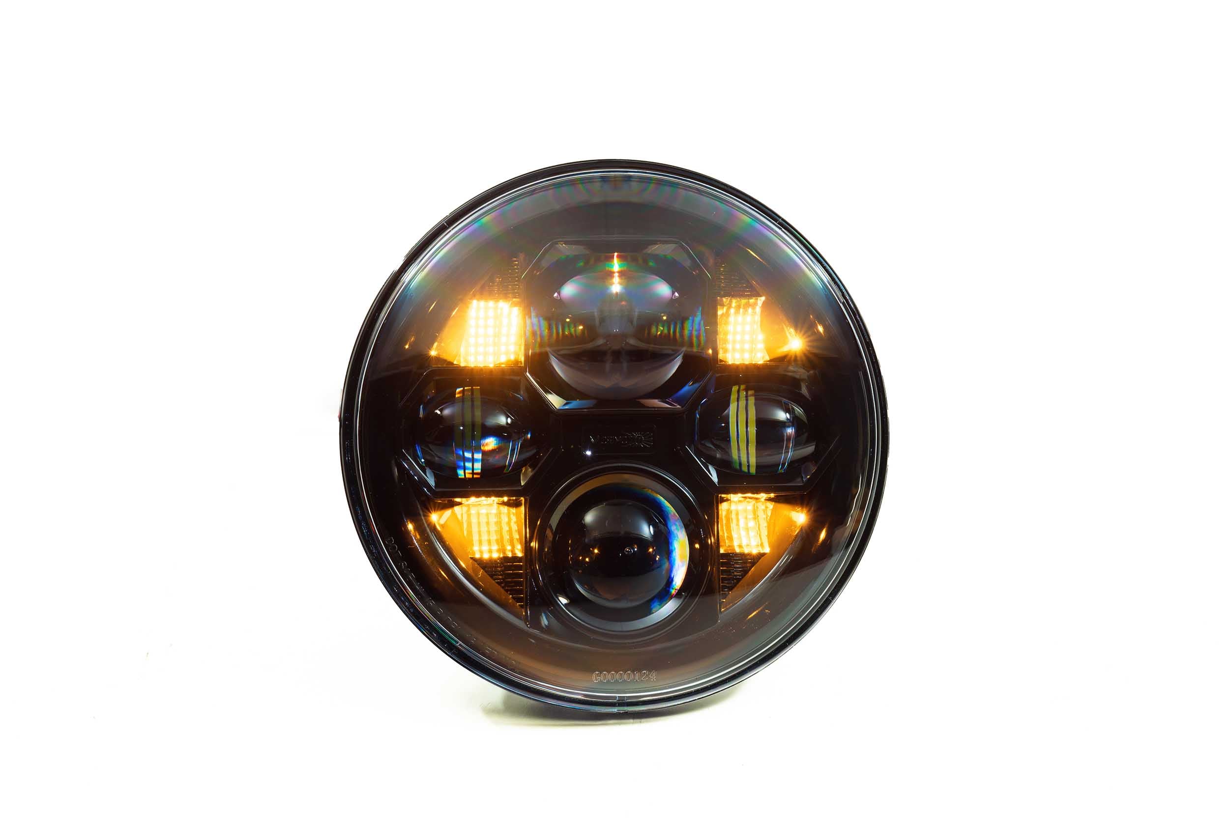 Morimoto Sealed Beam: Sealed7 2.0 (Black) (7in Round)