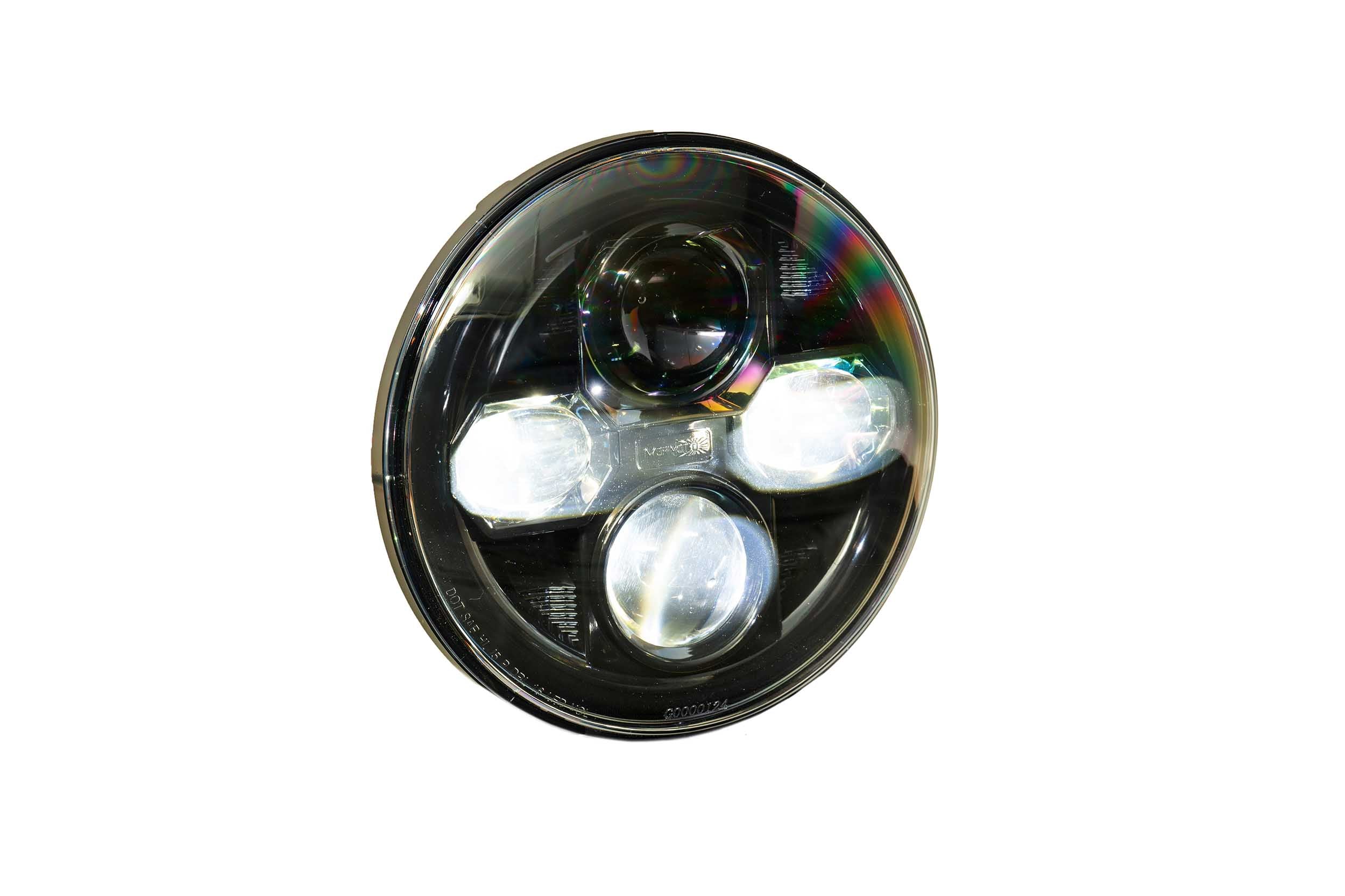 Morimoto Sealed Beam: Sealed7 2.0 (Black) (7in Round)