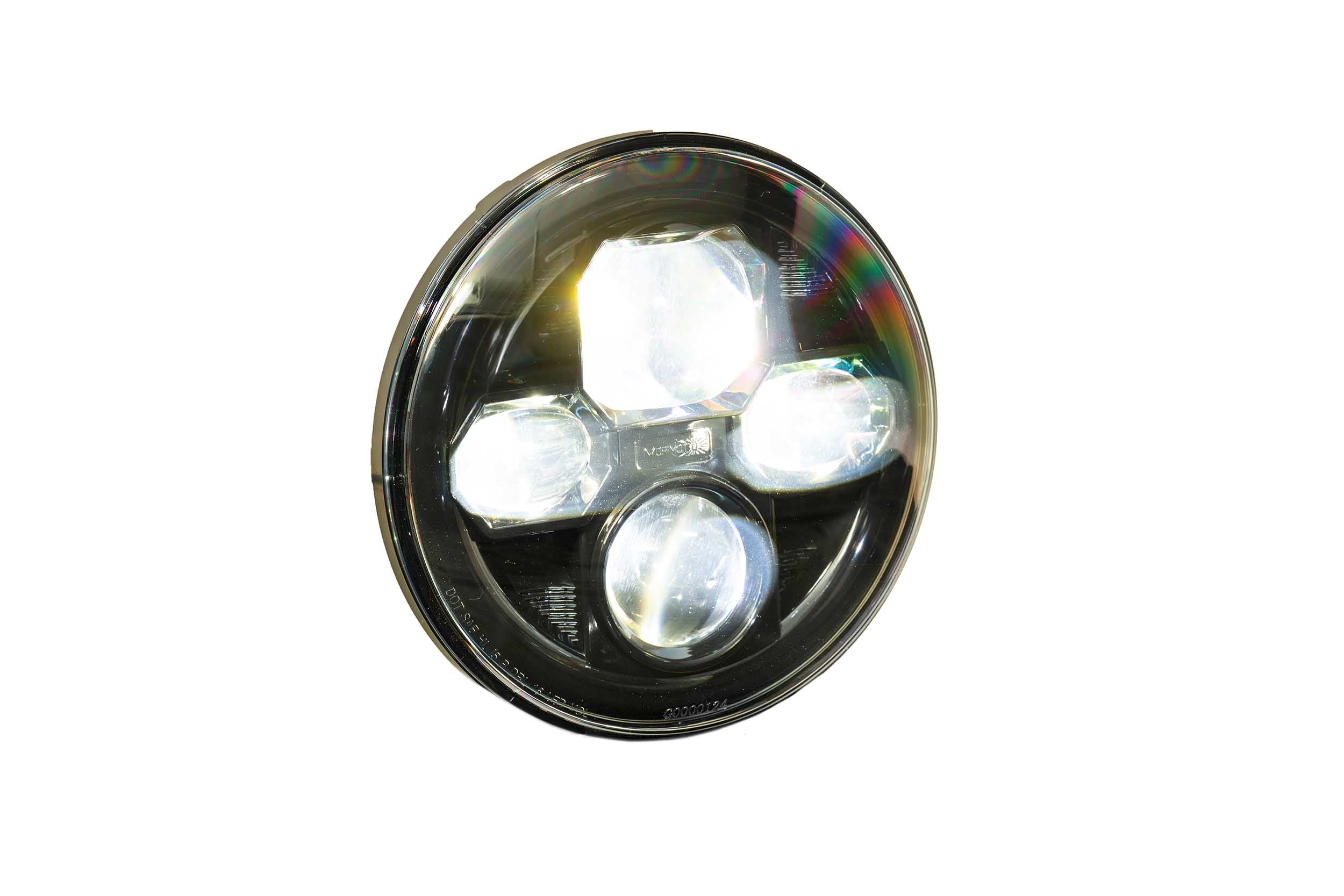 Morimoto Sealed Beam: Sealed7 2.0 (Black) (7in Round)