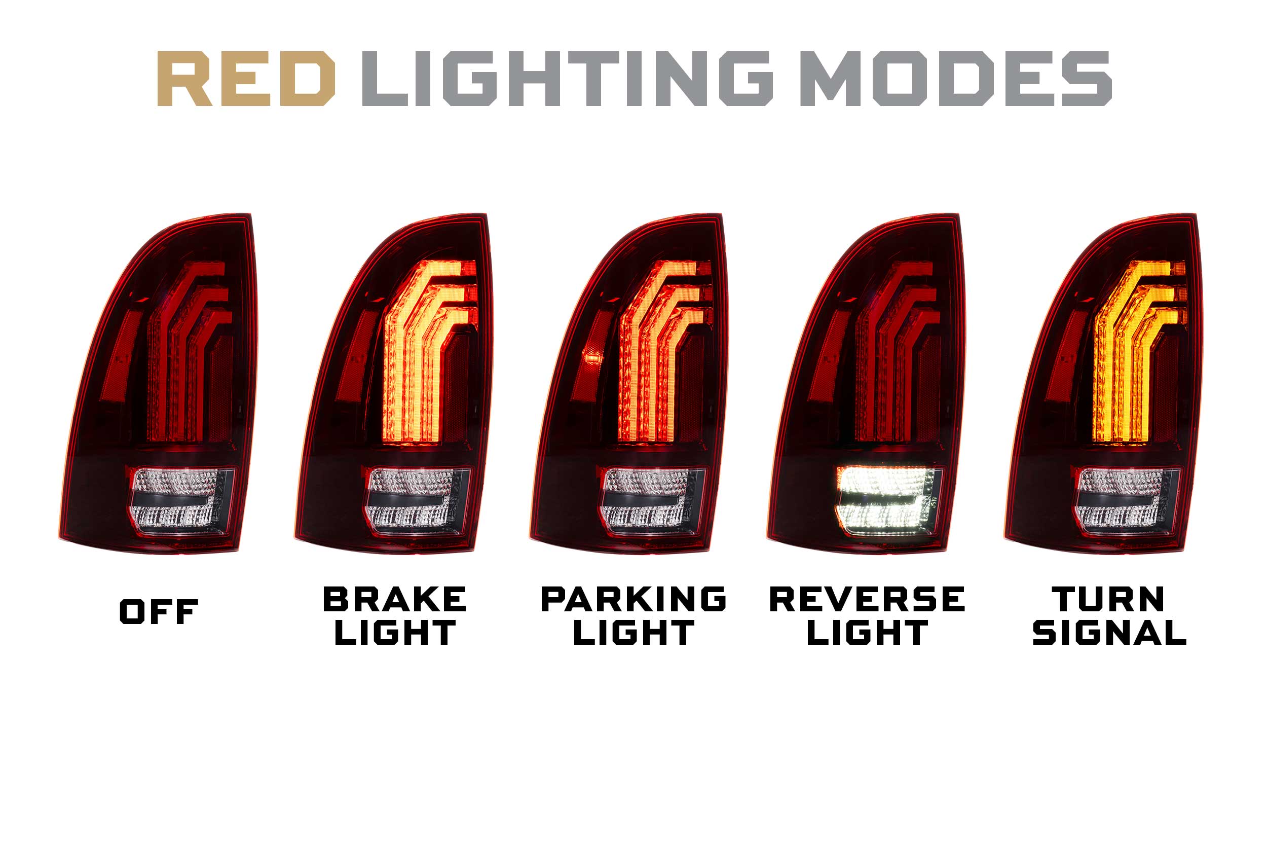 Morimoto XB LED Tail Lights: Toyota Tacoma (05-15 / Red Lens / Set)