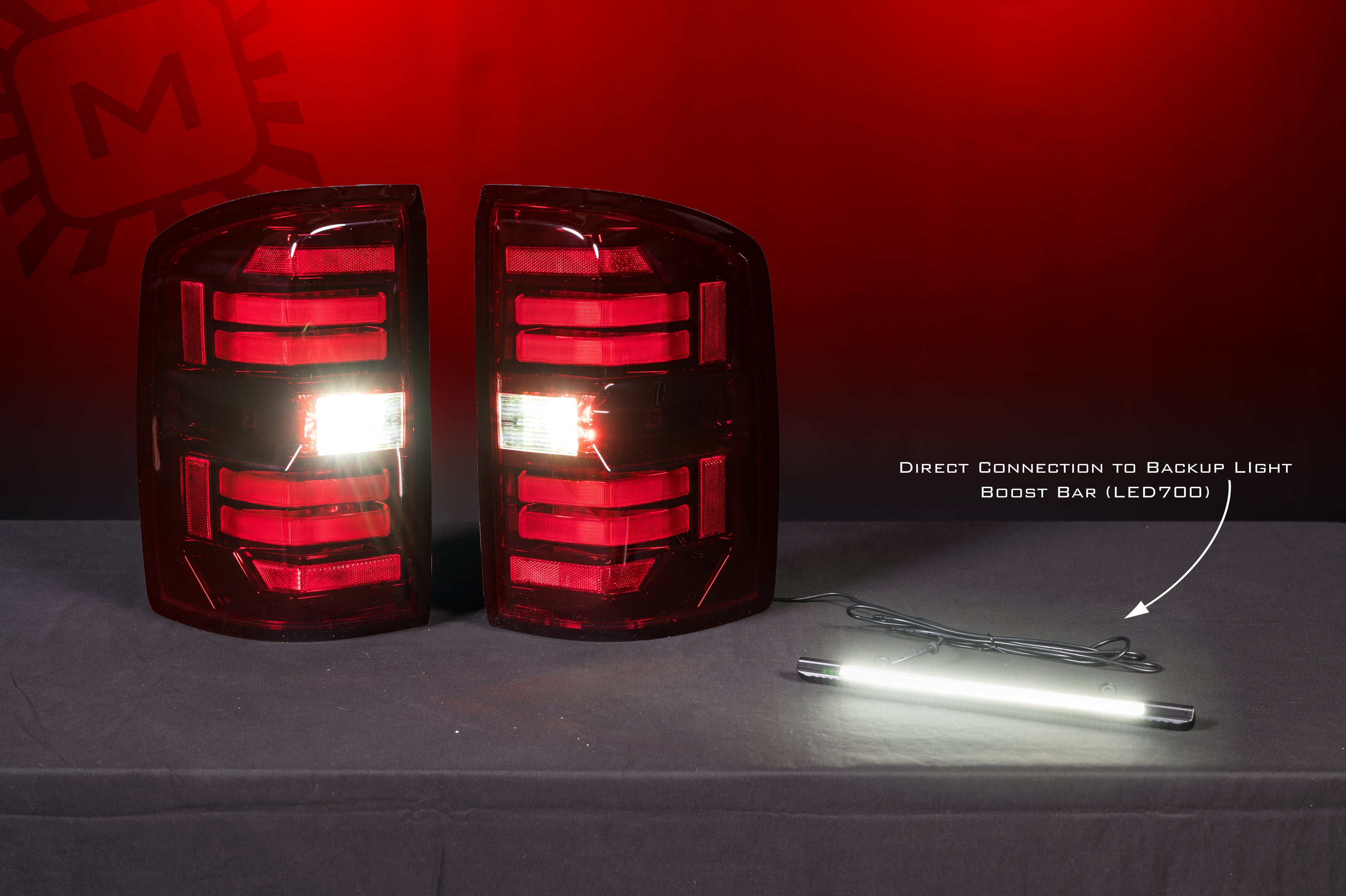 Morimoto XB LED Tail Lights: GMC Sierra (14-18 / Red Lens / Set)