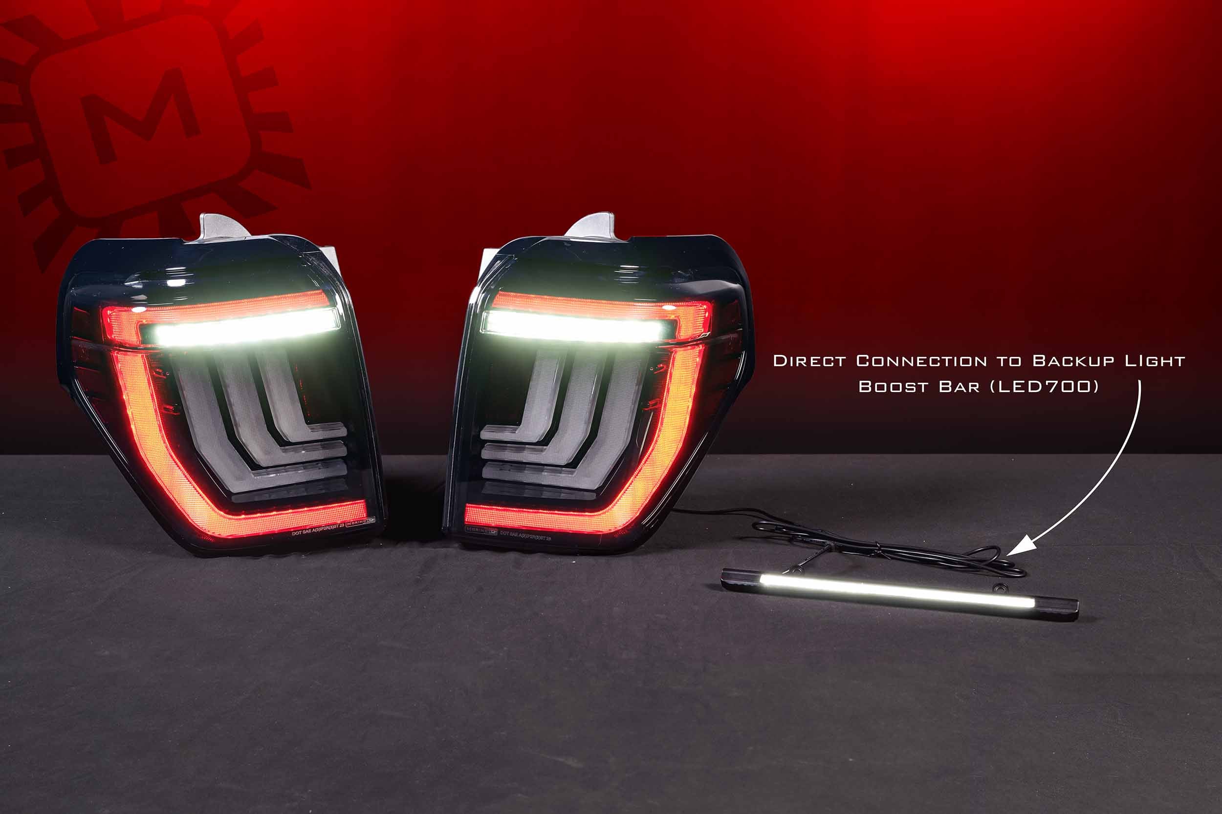 Morimoto XB LED Tail Lights: Toyota 4Runner (10-24 / Red Lens / Set)