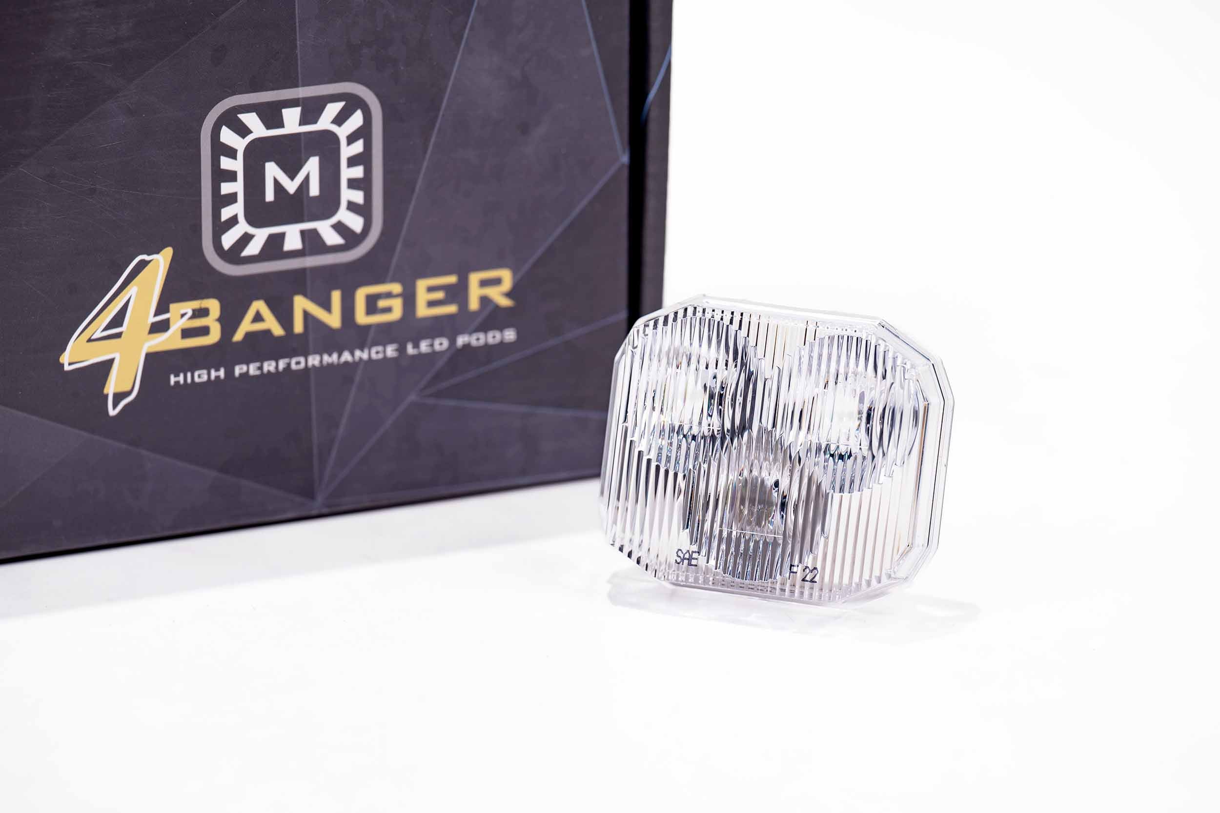 Morimoto Lens Only: 4Banger (White / Wide / Each)