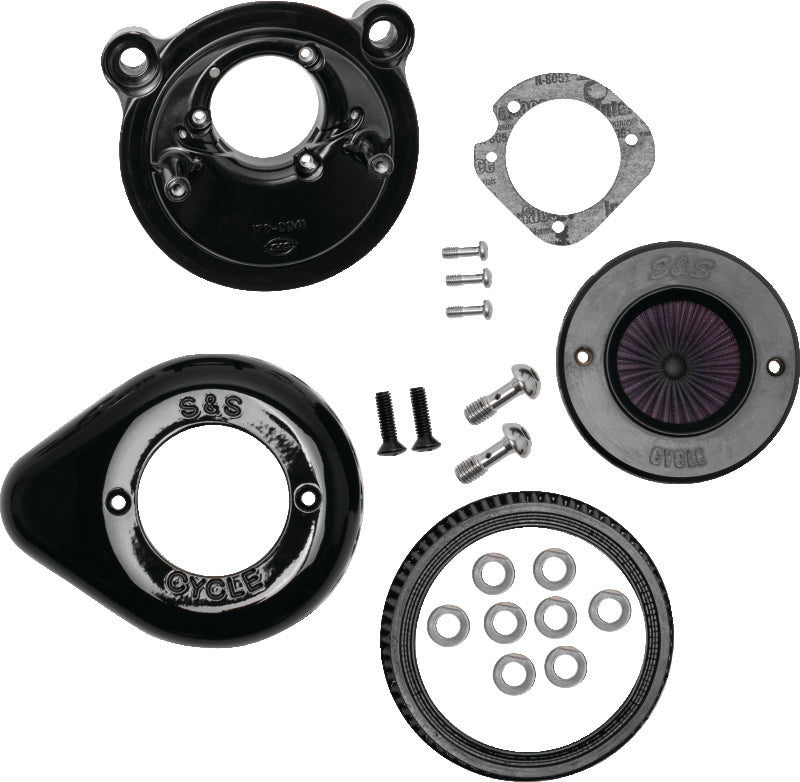 S&S Cycle 2007+ XL Models Stealth Air Stinger Kit w/ Gloss Black Teardrop