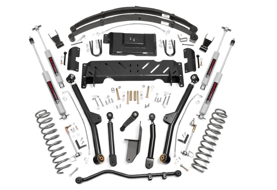 4.5 Inch Lift Kit | Long Arm | AAL | NP242 | M1 | Jeep Cherokee XJ 4WD (84-01) image 6